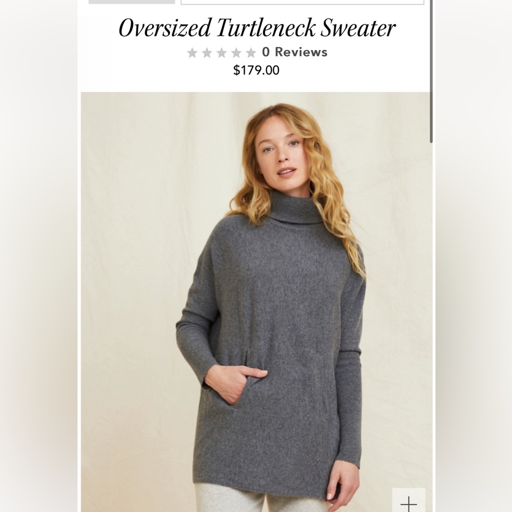 Garnet hill kangaroo turtle neck sweater